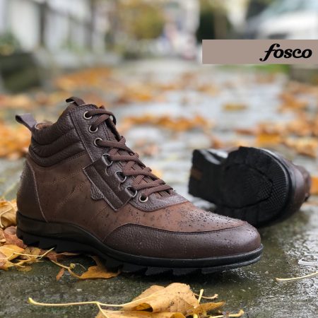 Wholesale Men’s Warm Lining Brown Leather Boots 2500 553 636