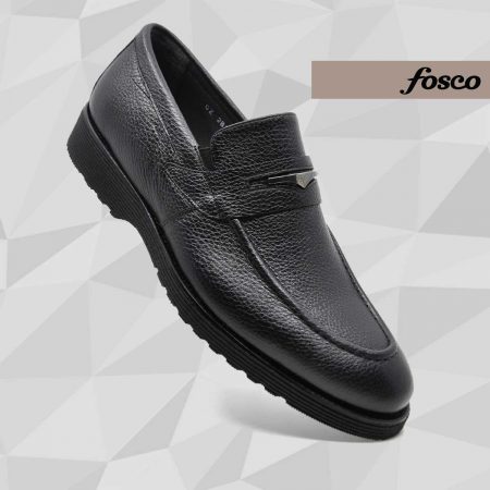 Fosco Wholesale Genuine Leather Men’s Causel Shoes 2893 Black