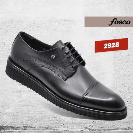 Fosco Wholesale Genuine Leather Men’s Causel Shoes 2928 Black