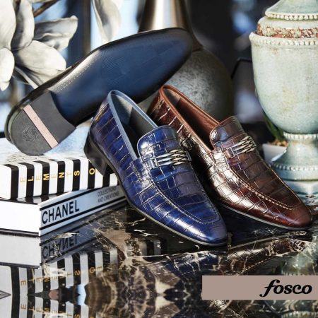 Fosco Wholesale Genuine Leather Men’s Classical Shoes 9555 Dark Blue