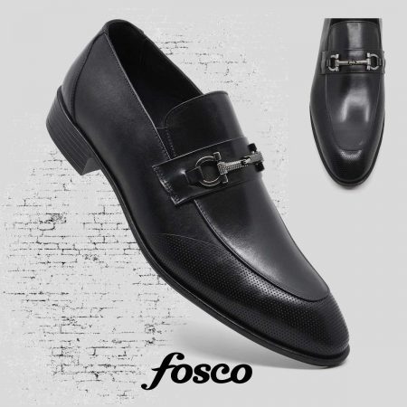 Fosco Wholesale Genuine Leather Men’s Classical Shoes 9713 Black