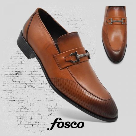 Fosco Wholesale Genuine Leather Men’s Classical Shoes 9713 Brown