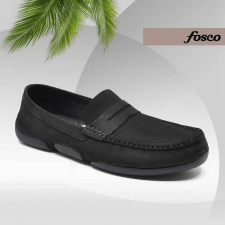 Fosco Wholesale Genuine Leather Men’s Summer Shoes 9844 Black