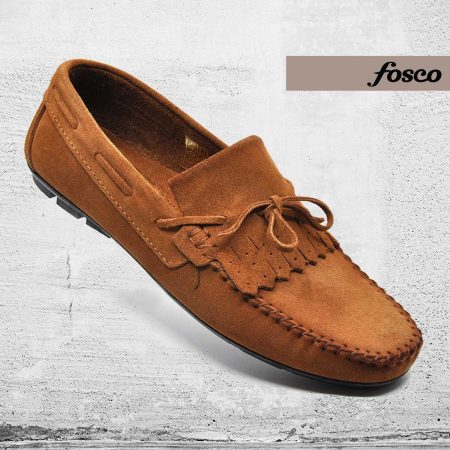 Fosco Wholesale Genuine Leather Men’s Summer Shoes 9860 Tan
