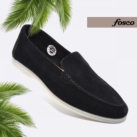 Fosco Wholesale Genuine Leather Men’s Summer Shoes 9874 Black
