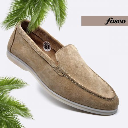 Fosco Wholesale Genuine Leather Men’s Summer Shoes 9874 Tan